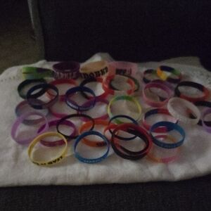 Lot Of Silicone Bracelets